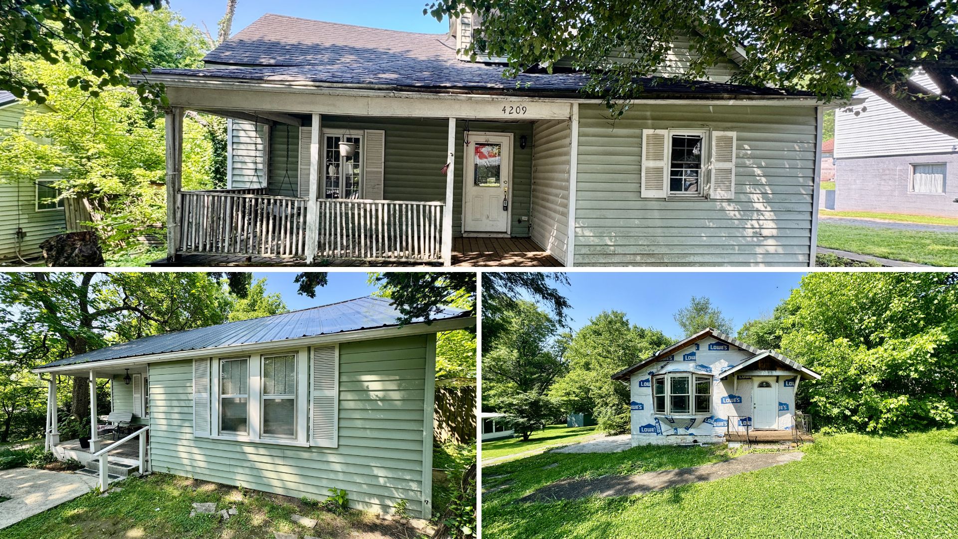 This image portrays 4205, 4207 & 4209 Coster Road - Knoxville, TN 37912 by Powell Auction & Realty.