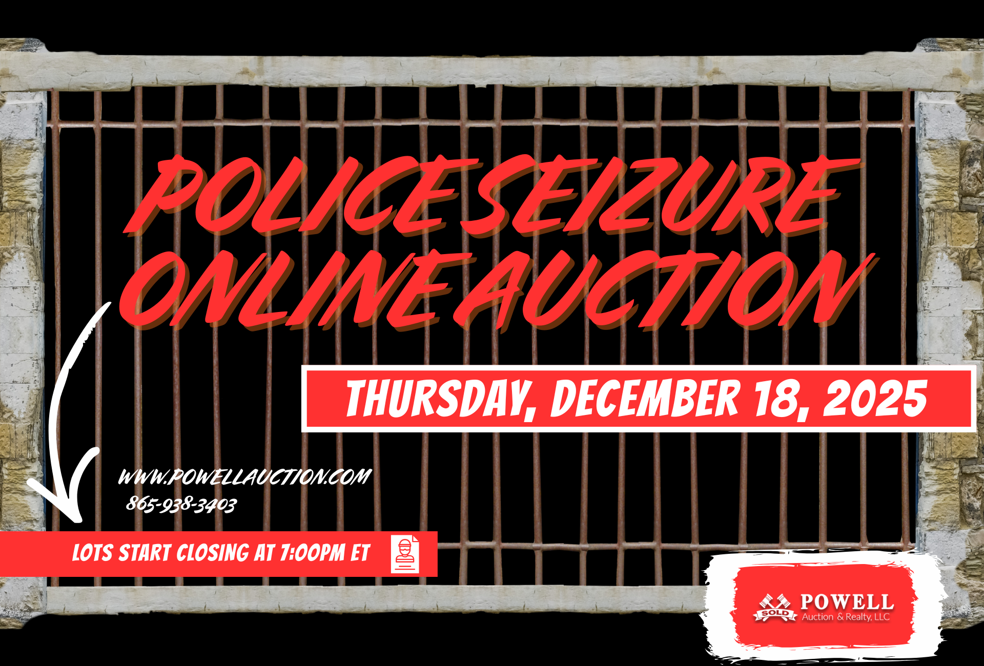 This image is by Powell Auction & Realty.