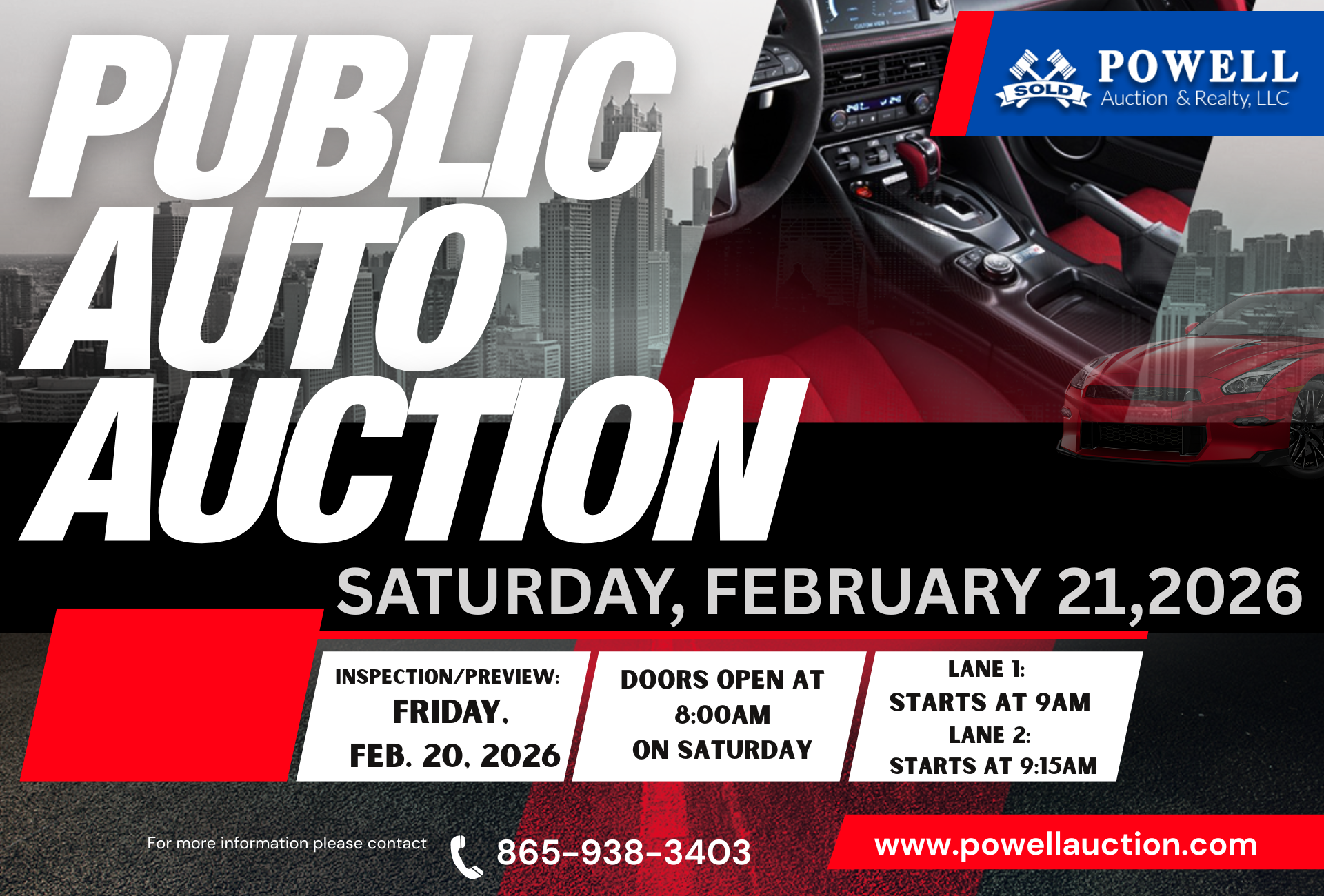 This image is by Powell Auction & Realty.