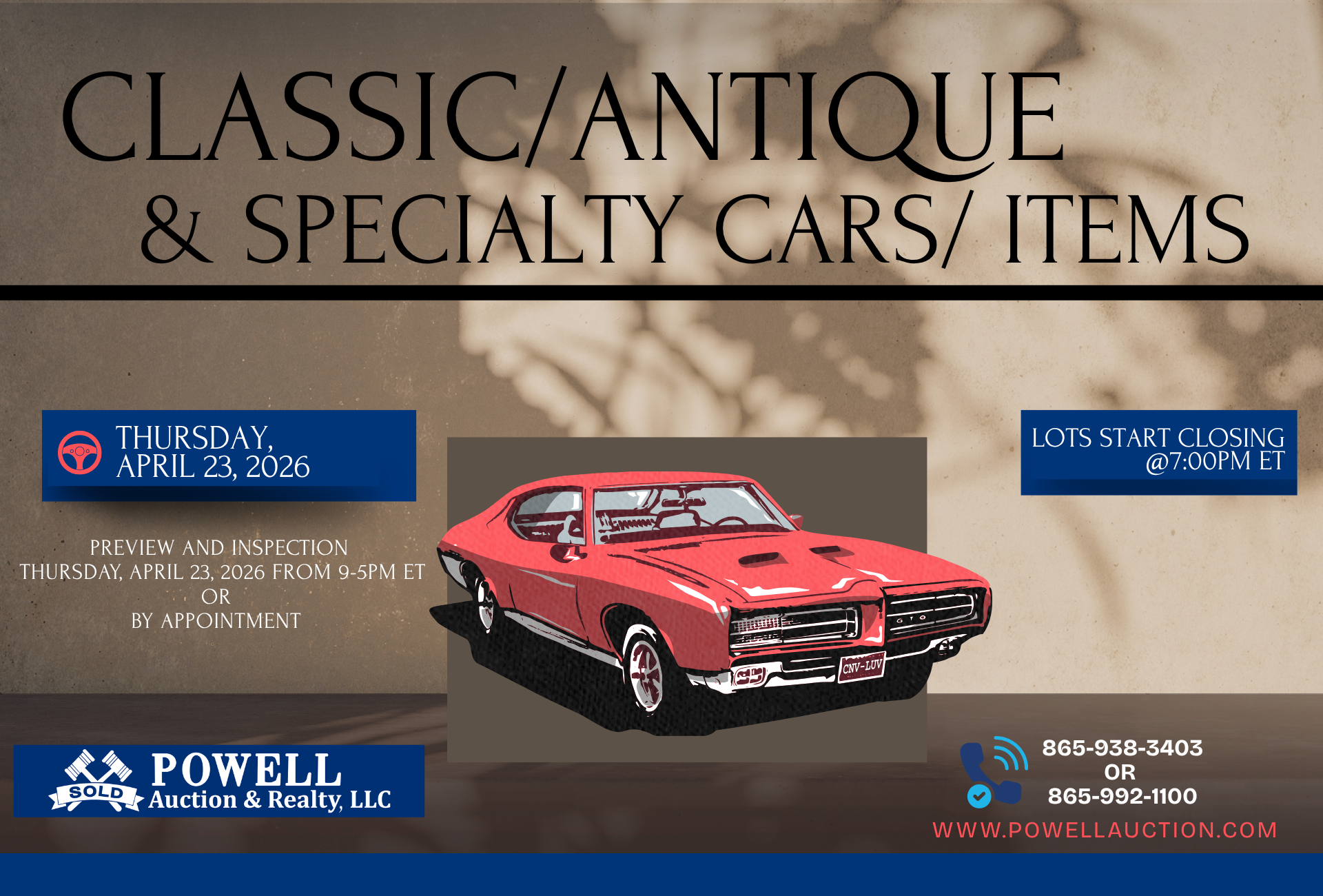 This image is by Powell Auction & Realty.