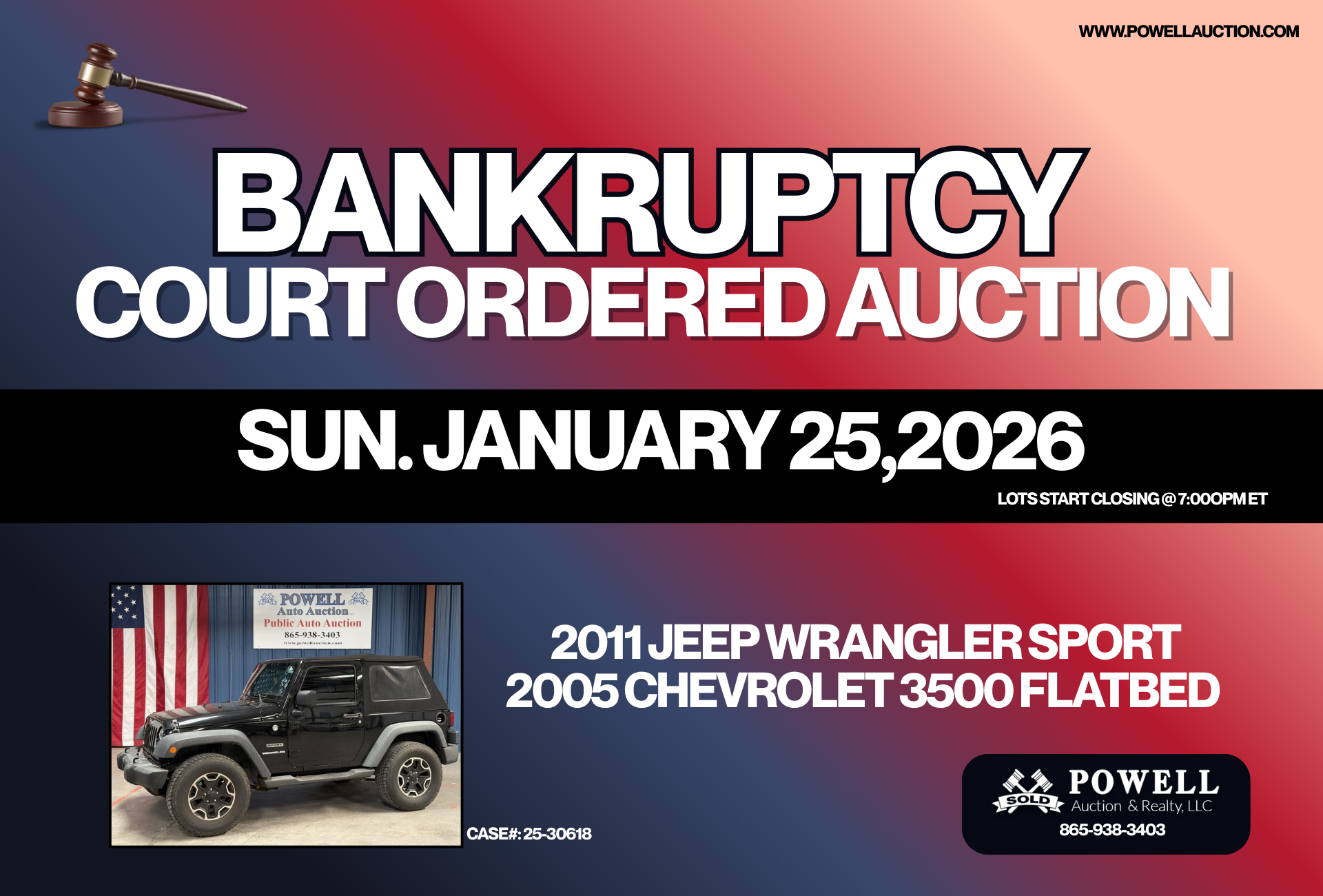 This image is by Powell Auction & Realty.