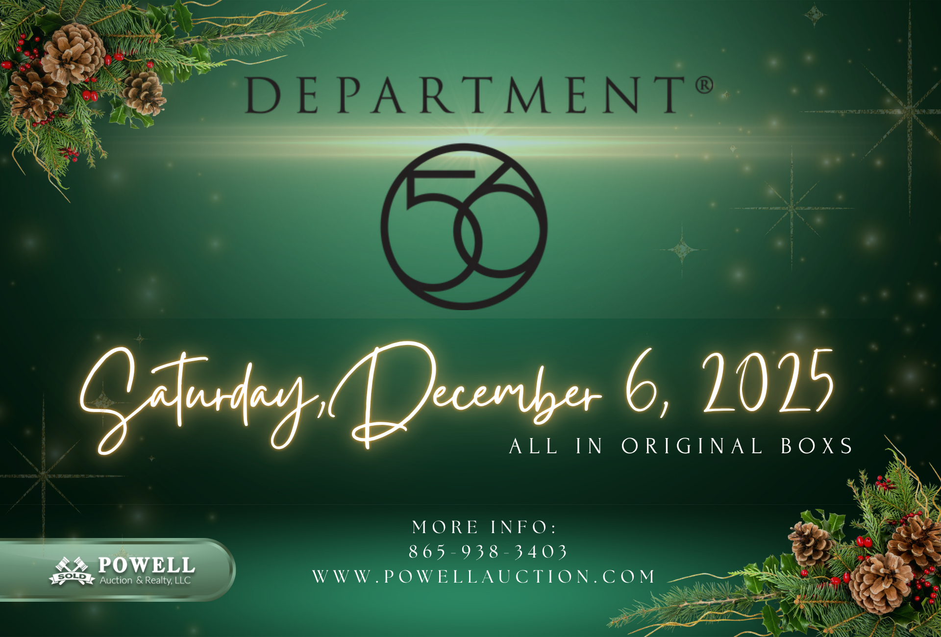 This image is by Powell Auction & Realty.