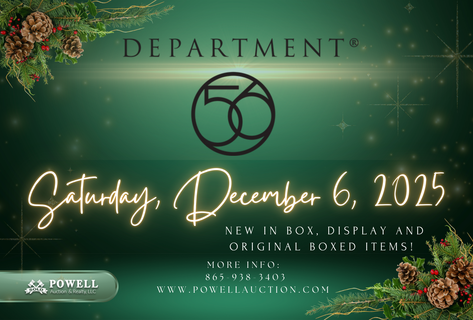 This image is by Powell Auction & Realty.